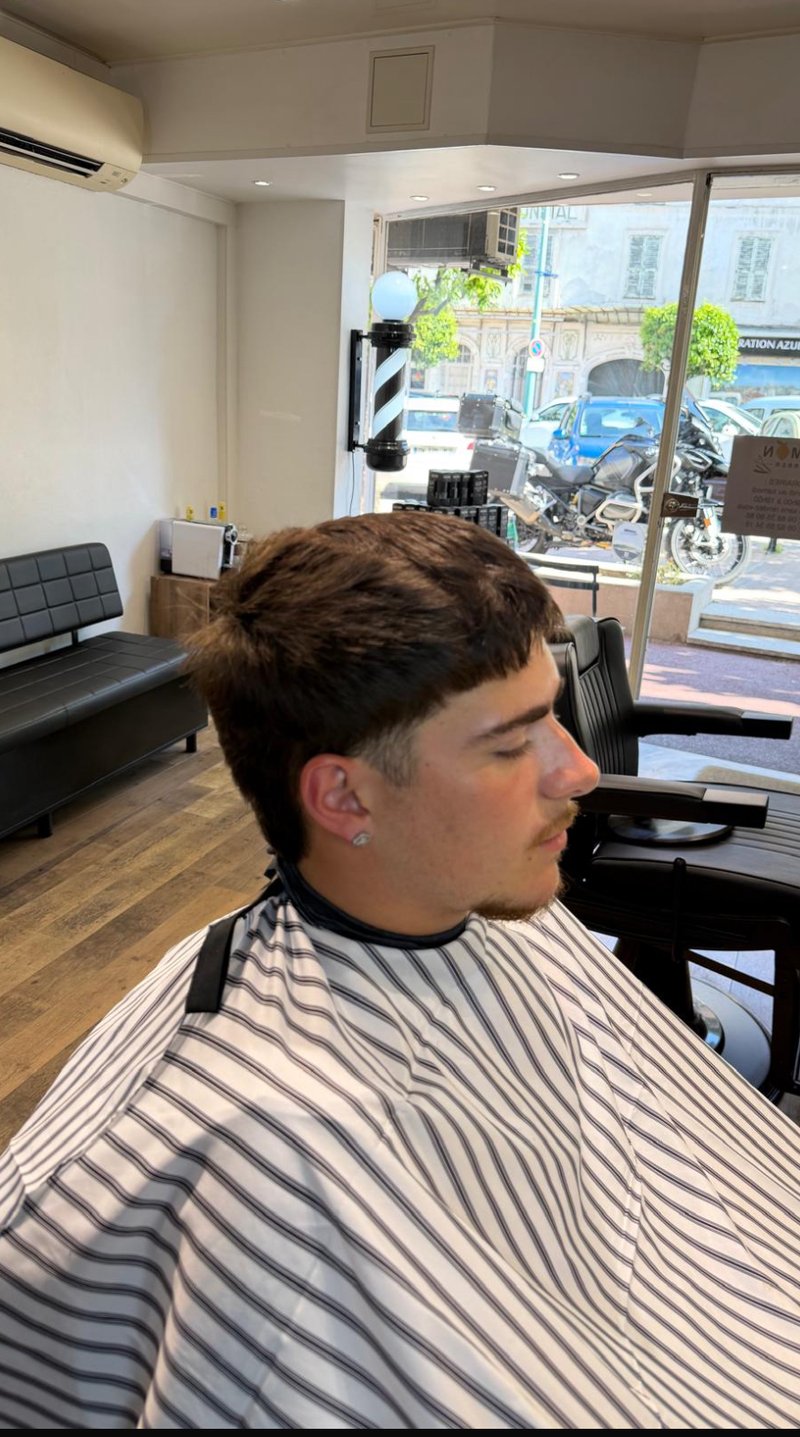 Coupe avant le passage chez Lemon Barber